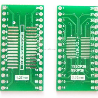 TSSOP28-SOP28 to DIP28 Adapter PCB